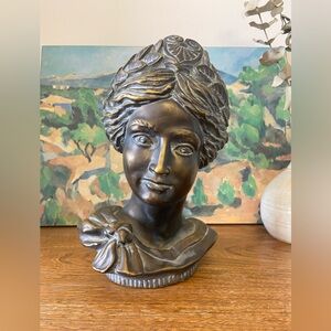 Bronze Diane De Poitiers Sculpture Devonware Canada Genuine Hand Painted Heavy
